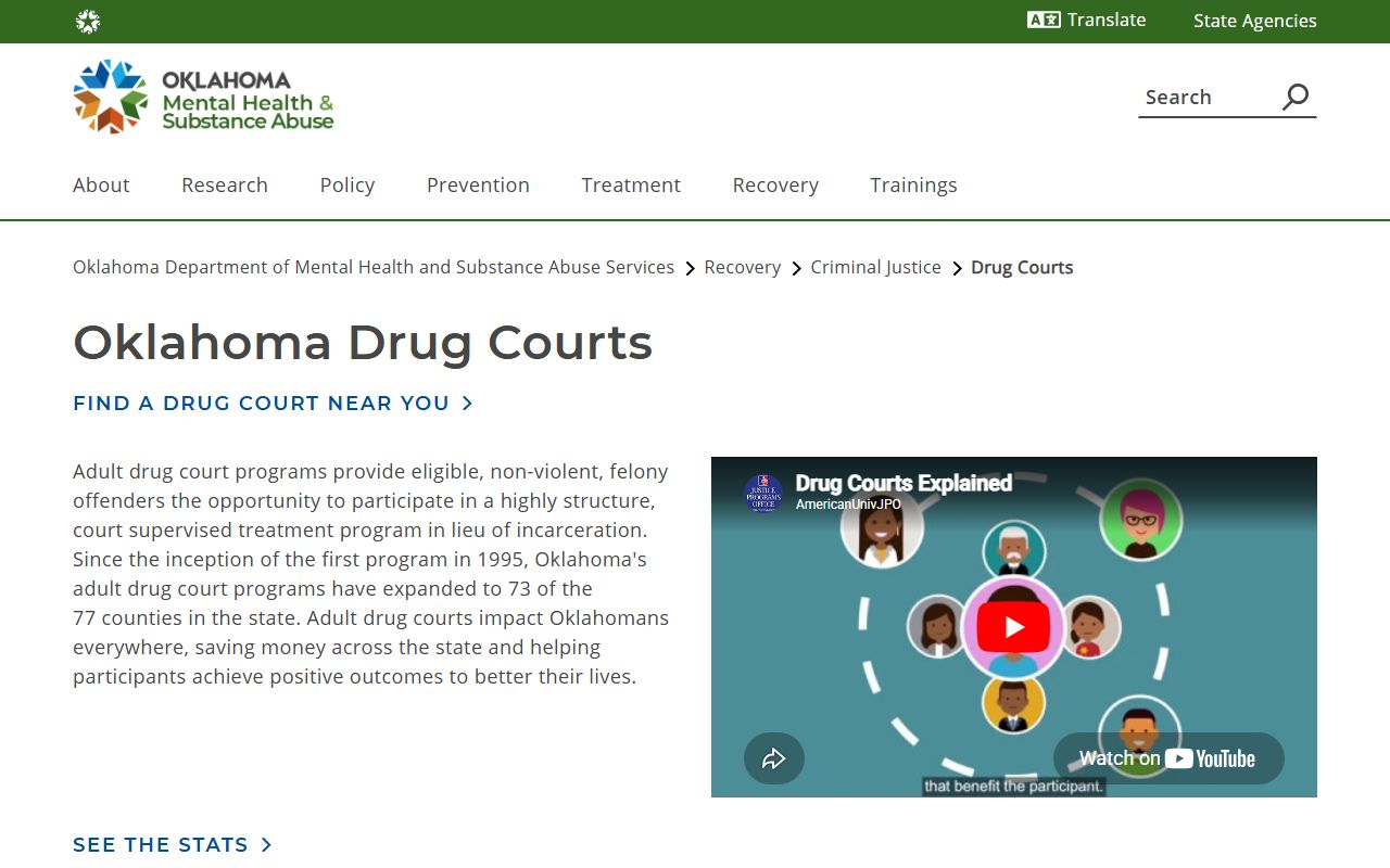 Oklahoma adult drug court diversion linked to Washita County arrest records and charges